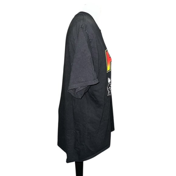 Retro Style Hiss Cat Parody Band Graphic T-Shirt 2XL Black Cotton Short Sleeve U - Picture 4 of 7